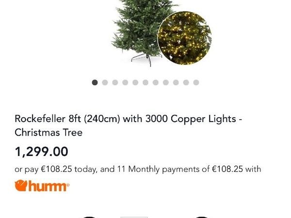 8ft Rockefeller Pre-Lit Christmas Tree - Main image