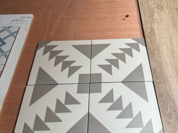 Joblot Tile - Grey Pattern Tile - Main image
