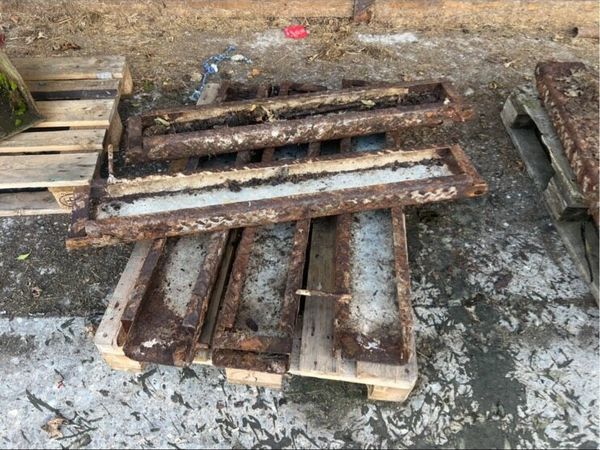 Two Man hole steel covers for slatted tank - Main image