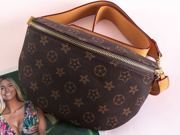 Brown patterned kidney bag - Main image