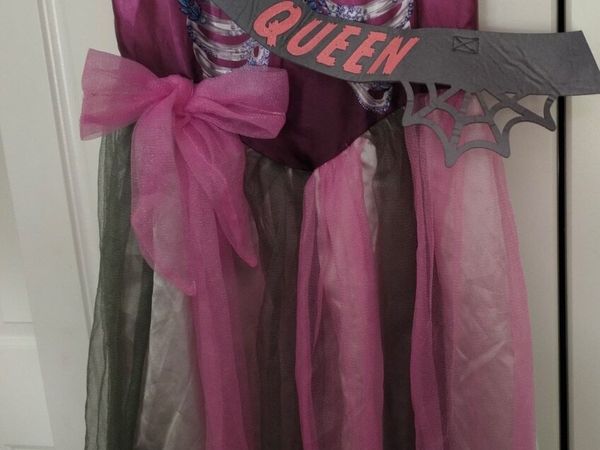 Girls Zombie Prom Queen Costume aged 7-8 - Main image