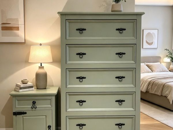 Chest of Drawers and Bedside Locker - Main image