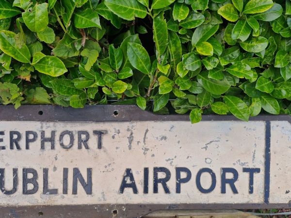 Cast iron sign dublin airport - Main image