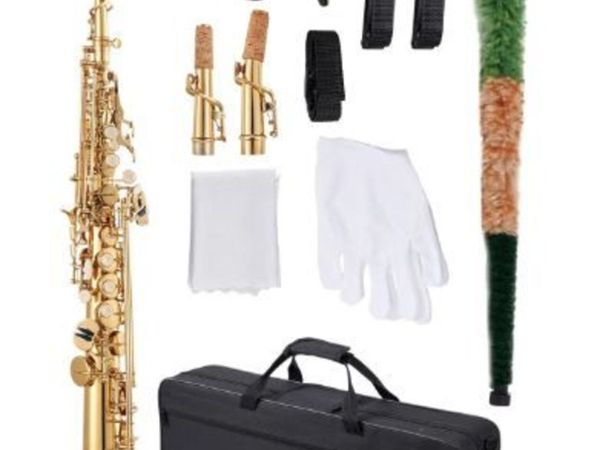 Straight Soprano Saxophone, B Flat, Brass - Main image