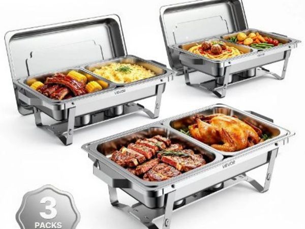 3 Packs Chafing Dishes for Buffet Set - Main image