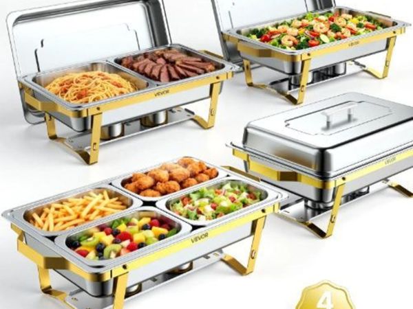 4 Packs Chafing Dishes for Buffet Set - Main image