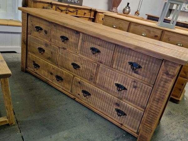 Large reclaimed wood chest of drawers - Main image