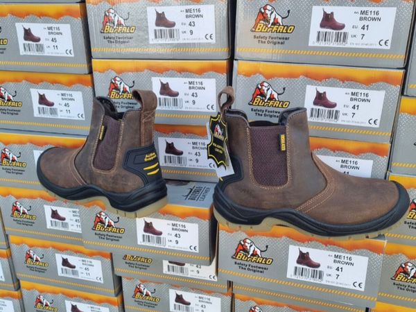 Buffalo safety S3 slip-on boots all sizes - Main image