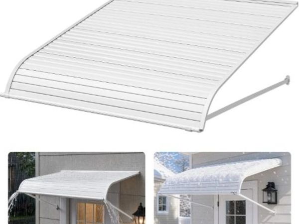 Aluminum Awning 48 x 42 in, Durable Window Awning - Main image