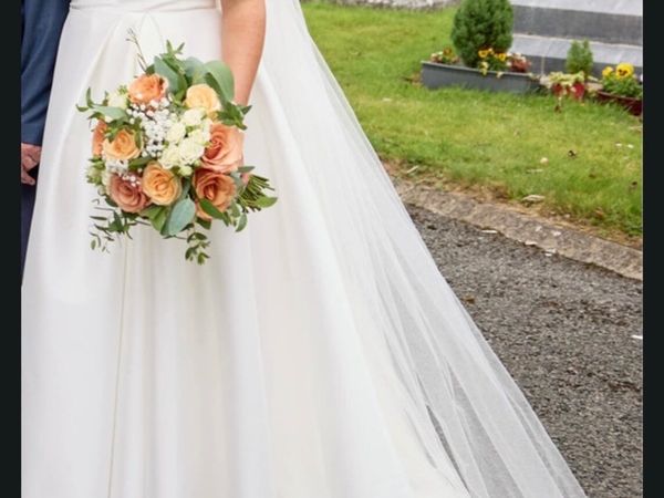 A-Line Justin Alexander Wedding Dress Size 12 - Main image