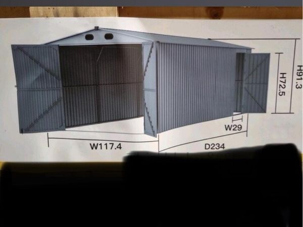 20 x 10 metal shed - Main image