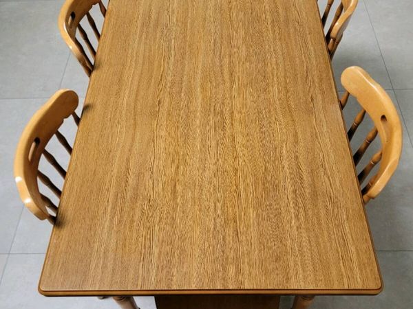WOODEN DINING TABLE AND 6 CHAIRS - Main image