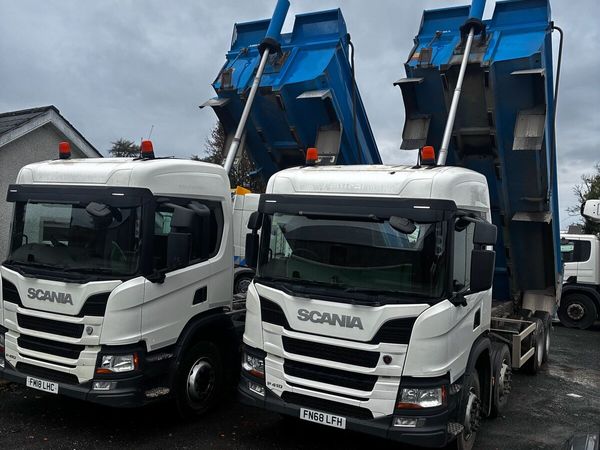 2 x scania p410 xt steel body tipper 2018 - Main image