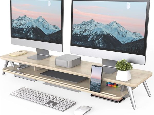 Monitor Stand Riser for Laptop PC TV Desk - Main image