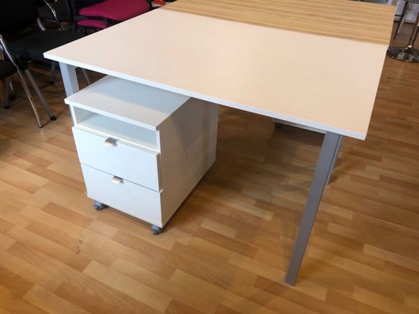 Home office desk & pedestal bundle - £185+VAT - Main image