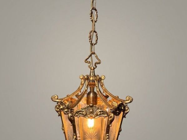 Stunning French Louis XV Style Brass Lantern - Main image