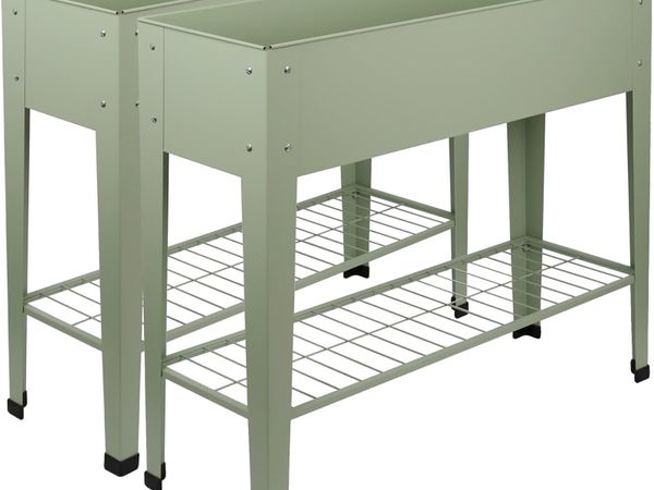 Elevated Raised Garden Beds with Legs Storage - Main image