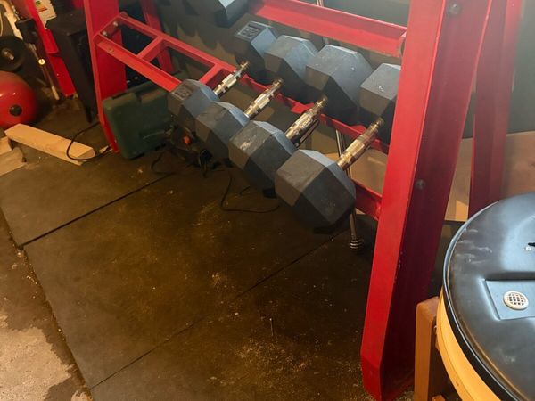 Dumbbell rack + Dumbells + Gym Flooring - Main image