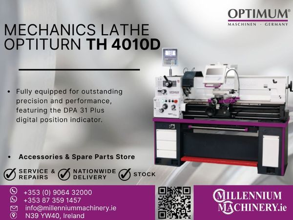 Mechanics lathe OPTIturn TH 4010D - Main image