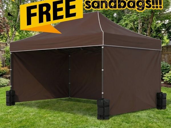 Heavy Duty Pop Up Gazebo Steel 40mm  3m x 4.5m - Main image