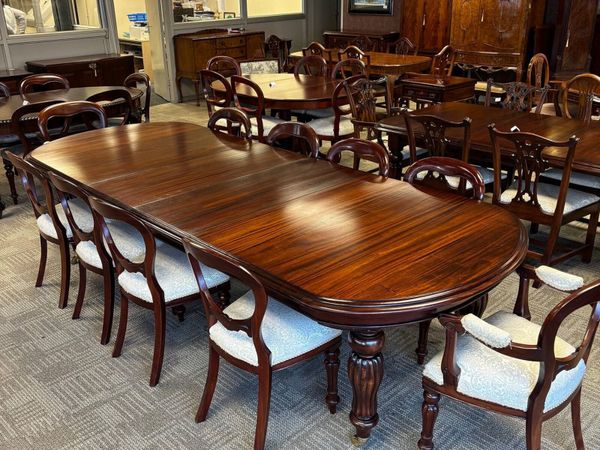 Fabulous Victorian style mahogany dining suite - Main image