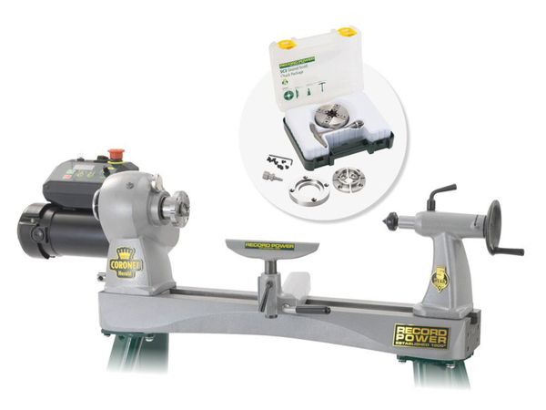 Record Power Wood Turning Lathe & Accessories - Main image