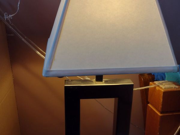 Heavy Tall elegant chrome table lamp - Main image