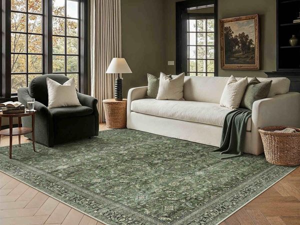 Vintage Rugs Living Room Rug Washable Carpet - Main image