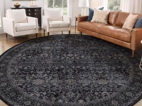 Large Round Area Rugs for Living Room 8FT - Main image