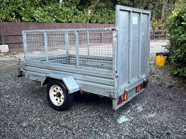 Jefferson 7x4 Single Axle with Mesh & Ramp - Main image