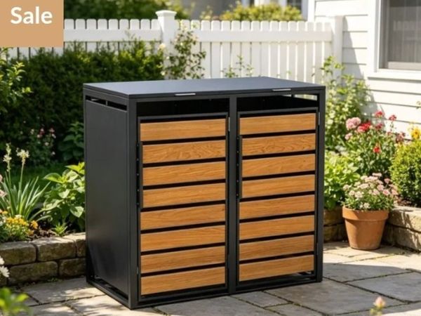 Double Wheelie Bin Storage Unit - Main image
