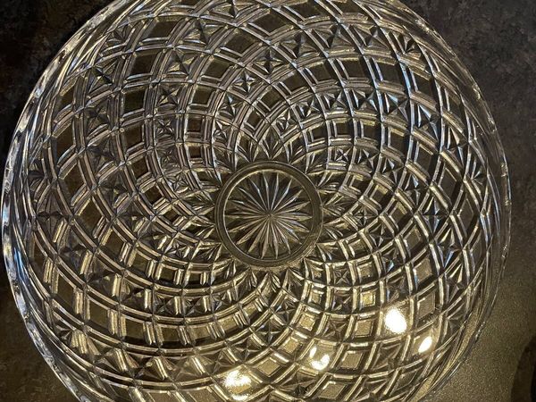 Decorative glass plate & small bowl - Main image