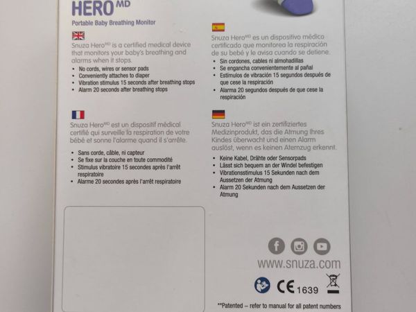 Snuza HeroMD Breathing Monitor - Main image