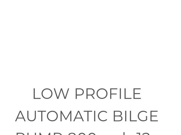 Automatic low profile pump - Main image