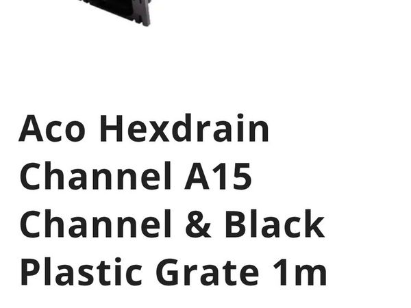 13 New Aco Hexdrains Channel Black Plastic - Main image