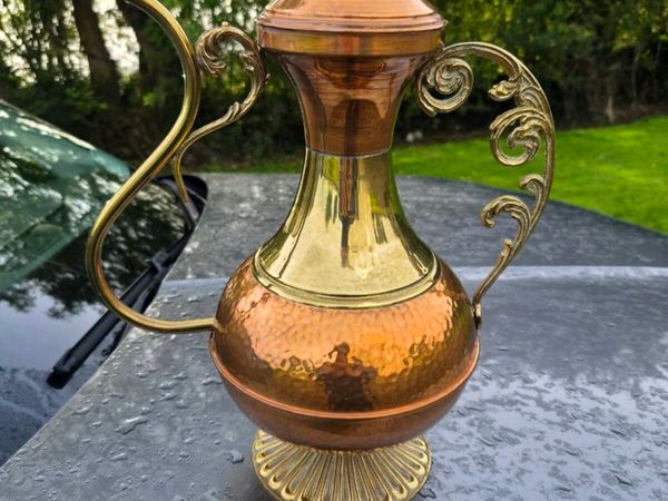Old copper  brass  display  tea pot - Main image