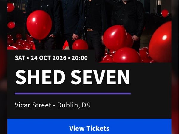 Shed seven tickets - Main image