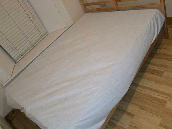 Double bed. Pine wood. IKEA (model name - TARVA) - Main image