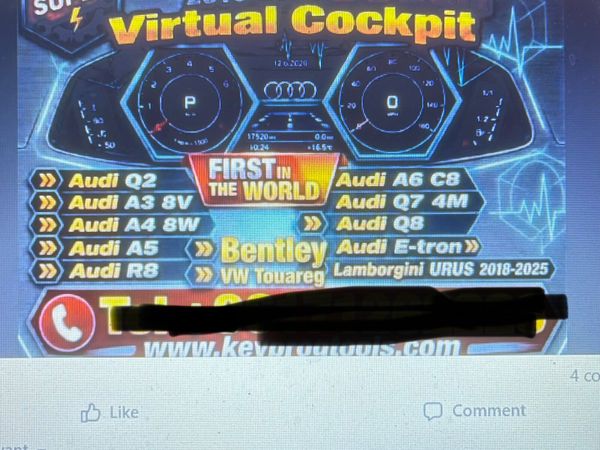 Audi VW virtual  2016-2024 Dashboard programming - Main image