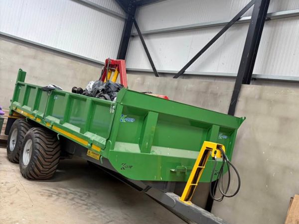 K Quip 10t drop side tipping trailers - Main image