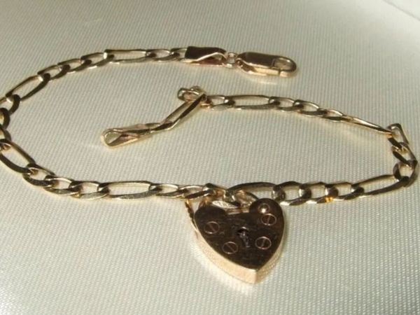 Vintage 9ct Gold 'Jailers' Bracelet - Main image