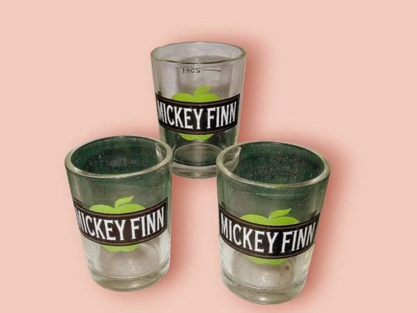 Trio of Vintage ‘Mickey Finn’ Shot Glasses - Main image