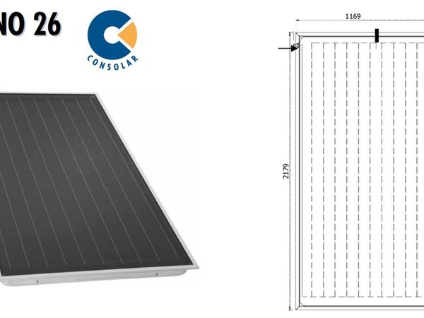 WANTED - Consolar Plano 26 Thermal Solar Panel - Main image