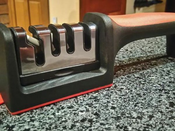 Black & Red Knife Sharpener (new). - Main image