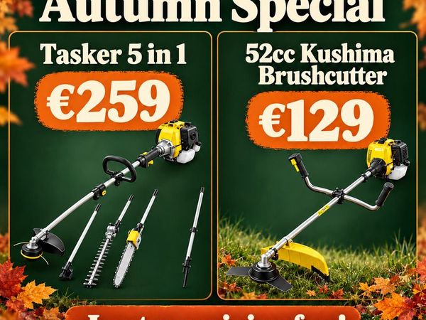 Tasker 5-in-1 multitool and Kushima 52cc brushcutter - Main image