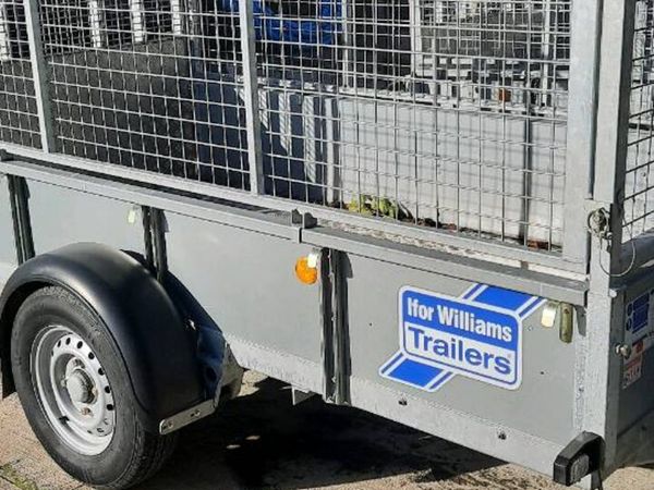 Ifor Williams 8'2 x 4'2 single axel car trailer - Main image
