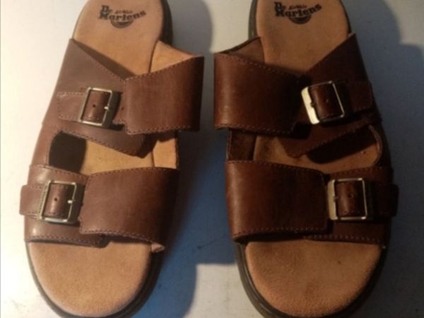 Dr Martens Josef Mens Brown Sandals Flip Flops - Main image