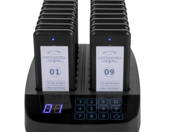 16PCS Wireless Restaurant Pagers Coasters Paging - Main image