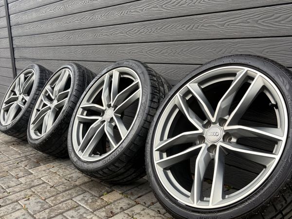 20” GENUINE AUDI A6 S-LINE ALLOY WHEELS & TYRES - Main image