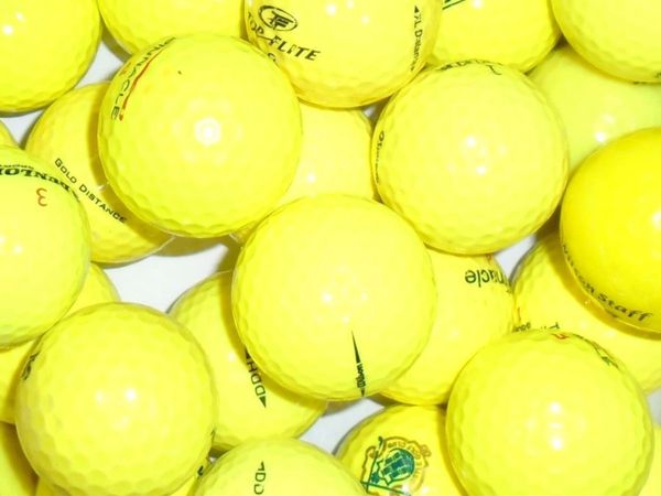 Value Branded Mix of Yellow Lake Golf Balls - 25 - Main image